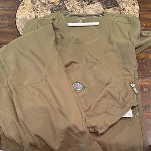 Koi Olive Green Scrub set